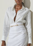 Isa Linen Shirt in Off White