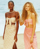 Liberty Cotton Nubia Skirt in Off White