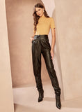 Eduarda Faux Leather Pants