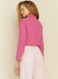 Sophia Tweed Blazer in Pink