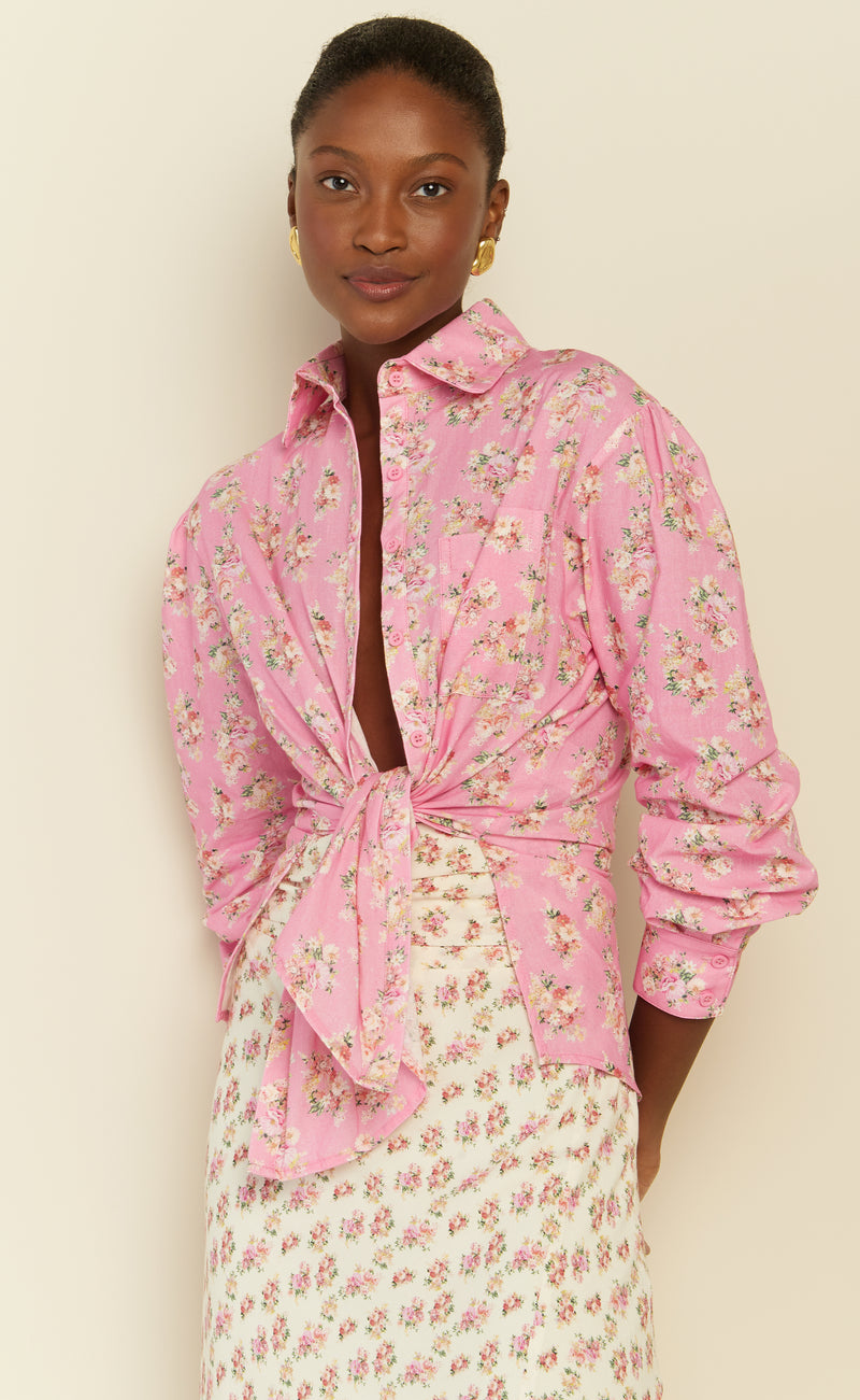 Liberty Nubia Cotton Shirt in Pink