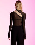 Leticia Mesh Fingerless Top