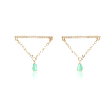 Belle Chain Earring 18k Gold Plated
