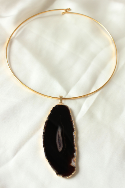 Black Agate Pendant