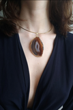 Brown Natural Agate Pendant