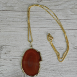 Brown Natural Agate Pendant
