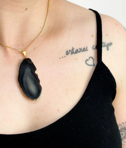 Black Agate Pendant