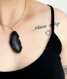 Black Agate Pendant
