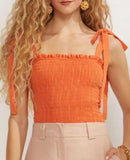 Eloah Top in Orange Ginger