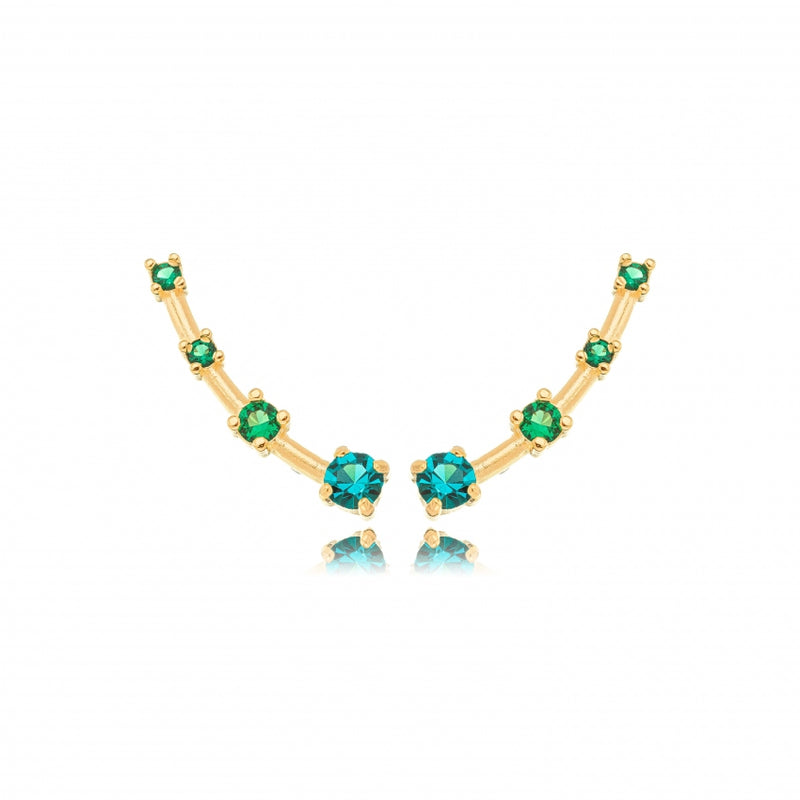 Ear Cuff Studded Tourmaline Earring