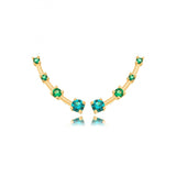 Ear Cuff Studded Tourmaline Earring