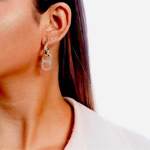 Diamond Seal Earrings