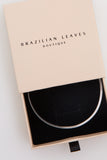Snake Anklet in Silver