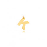 Small Name Initial Pendant 18k Gold Plated