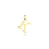 Large Name Initial Pendant 18k Gold Plated