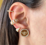Lily Diamonds Ear Cuff in 18k Gold Plated