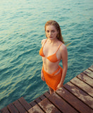 Gaya Mini Skirt in Citric Orange