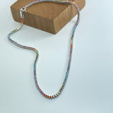 Rainbow Tennis Necklace