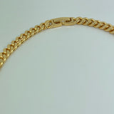 Curb Chain Necklace with Emerald