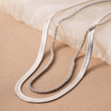 Snake Necklace in Silver
