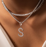 3 Prong Tennis Diamond Necklace