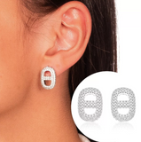 Fend Diamond Earrings