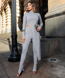 Carina Slim Fit Textured 2 Piece Set