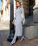 Carina Slim Fit Textured 2 Piece Set