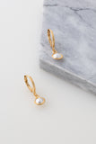 Pearl Sleepers in 18k Gold