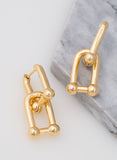 Tiffany Insp. HardWear Link Earring in 18k Gold Plated