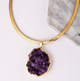 Amethyst Druze Pendant