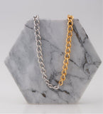 Mixed of Metals Mimi Curb Chain Necklace