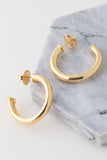 Amelia Hoops Earrings in Gold