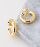 Amelia Hoops Earrings in Gold