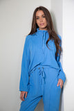 Luxury Style Loungewear 2 Piece Set in Blue