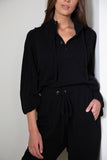 Luxury Style Loungewear 2 Piece Set in Black