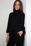 Luxury Style Loungewear 2 Piece Set in Black