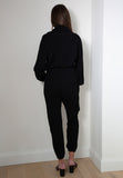 Luxury Style Loungewear 2 Piece Set in Black