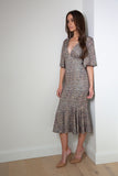Tweed Print Sleeve Dress