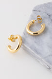Amelia Hoops Earrings in Gold