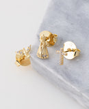 Religious Trio Earrings 18k Gold Plated