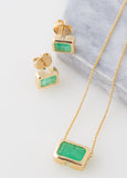 Green Tourmaline Necklace Set