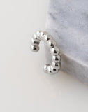 Faux Ball Ear Cuff Silver