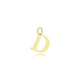 Large Name Initial Pendant 18k Gold Plated