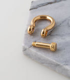 Twist Top Pendant in Gold