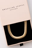 Viper Snake Necklace 18k Gold Plated