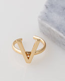 Initial Ring in 18k Gold Plated