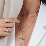 Long Baiano Chain Necklace in 18k Gold Plated