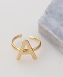Initial Ring in 18k Gold Plated