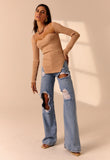 Raquel knit Top in Sand